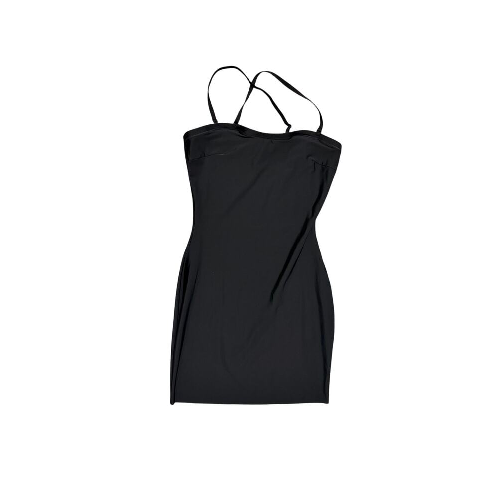 Assets by Spanx Black Convertible Strapless Shaping Mini Dress – Size Large